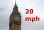 20 mph City Speed Limit in UK