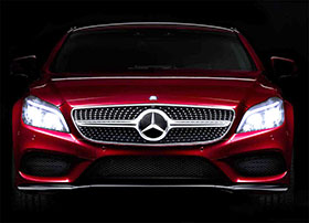 2015 Mercedes CLS Multibeam LED Headlights Photos