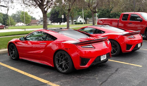 Red Acura NSX Puts Darth Maul To Shame