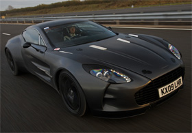 Aston Martin One 77 testing video