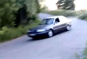 Video: Audi Misses Guy Taking A Leak