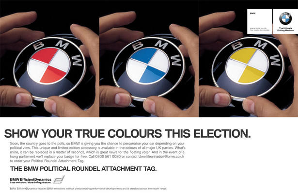 BMW Political Roundel Attachment Tag