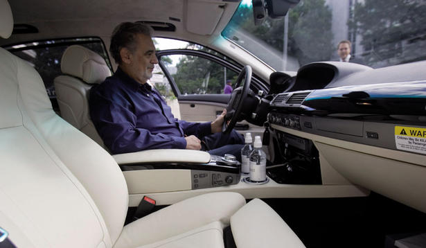 Placido Domingo BMW Hydrogen 7 Duet
