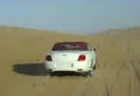 Bentley GTC cruising the dunes video