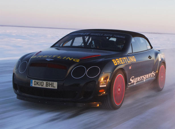 Bentley Supersports Brakes Ice World Speed Record