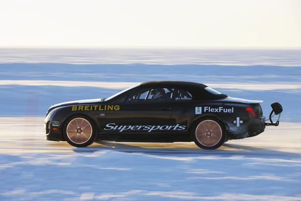 Bentley Supersports Brakes Ice World Speed Record