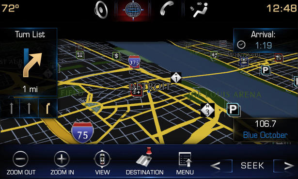 Cadillac CUE: Apple like Interface