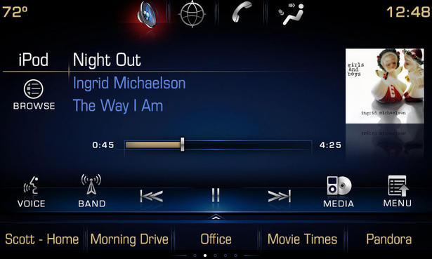 Cadillac CUE: Apple like Interface