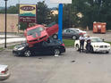 Chevrolet Camaro Subaru Outback Crash 2