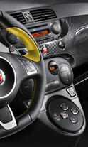 Yellow Abarth Fiat 500 Tributo Ferrari 4