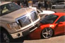 Video: Ford F150 Crashes Ferrari 458 Italia