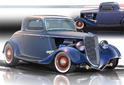 1934 Ford 3 Window Coupe hot rod 4
