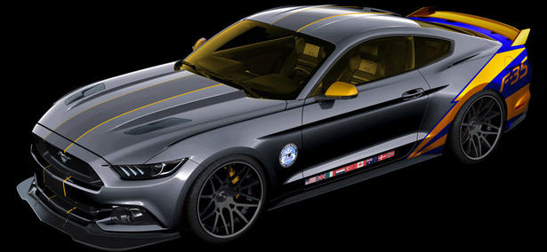 2015 Ford Mustang Inspired by F35 Lightning II Fighter Jet