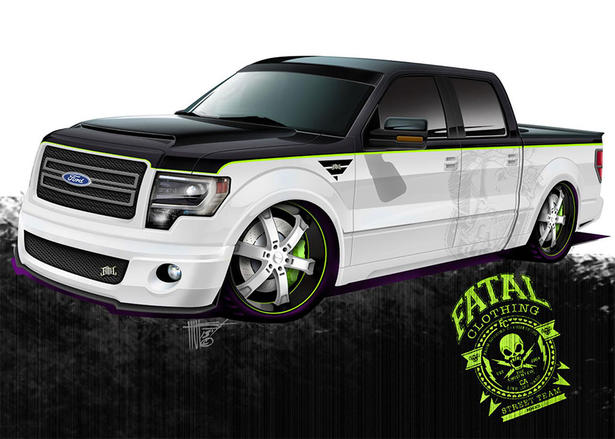 Ford F150, F250 and F350 at 2013 SEMA