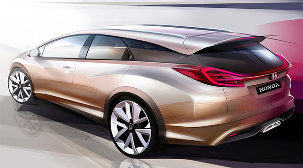 Honda Civic Wagon Sketch