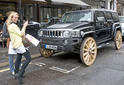 HUMMER H3 wooden wheels 1