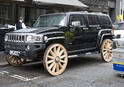 HUMMER H3 wooden wheels 2