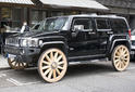 HUMMER H3 wooden wheels 3