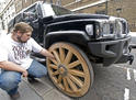 HUMMER H3 wooden wheels 5