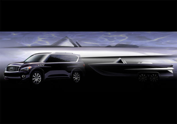 Infiniti QX56 Boat