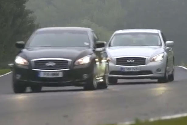 Video: Vettel And Webber Race The Infiniti M37 And M35h Around Nurburgring