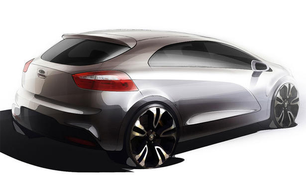 2012 Kia Rio Sketches