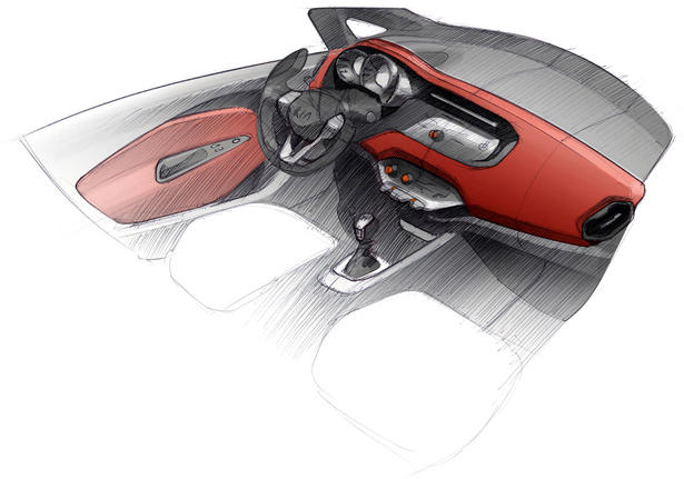 2012 Kia Rio Sketches