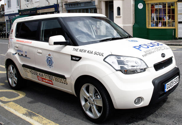 Kia Soul Police car