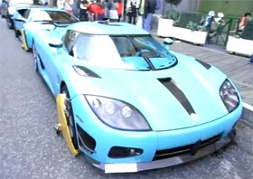 Lamborghini Murcielago SV And Koenigsegg CCXR Clamped Video