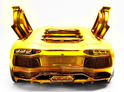 Gold Lamborghini Aventador 2