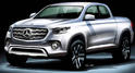 Mercedes Pickup Truck Sketch 1