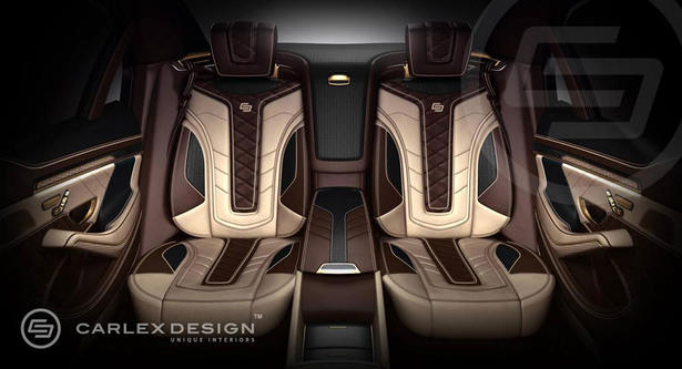 2014 Mercedes S Class Gold Interior by Carlex