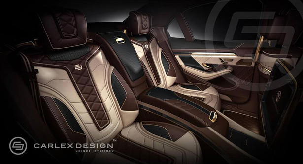 2014 Mercedes S Class Gold Interior by Carlex