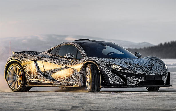 McLaren P1 On Snow