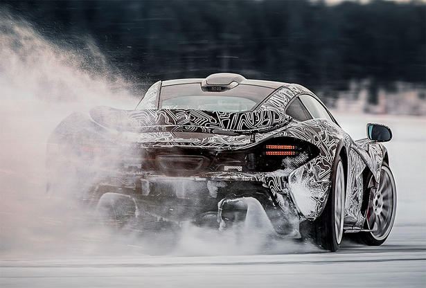 McLaren P1 On Snow