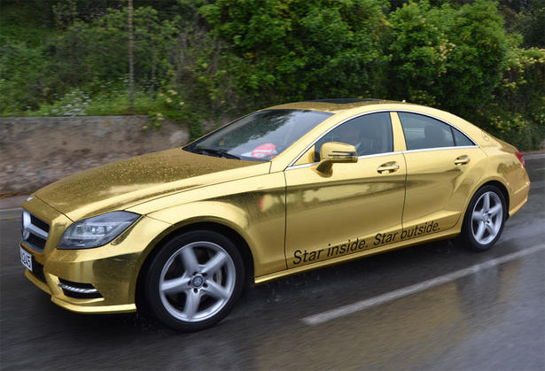 Mercedes Creates Golden AMG Fleet