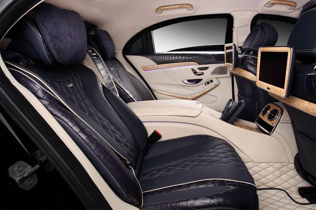 Mercedes S600 Guard with Crocodile Leather Interior by TopCar