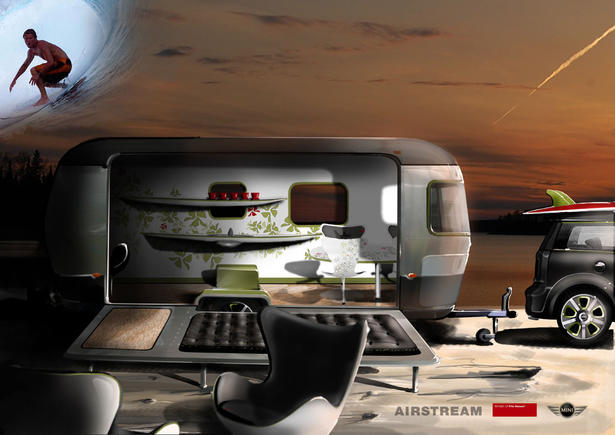 MINI Cooper S Clubman and Airstream trailer by Republic of Fritz Hansen