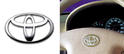 Toyota logo Geely logo