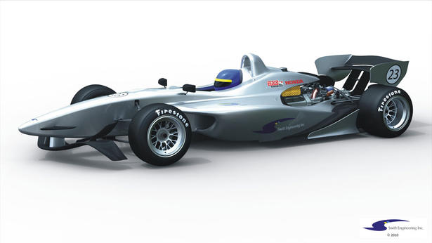 2012 IZOD IndyCar race car