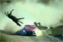 Video: Mitsubishi Evo X rally car hits horse