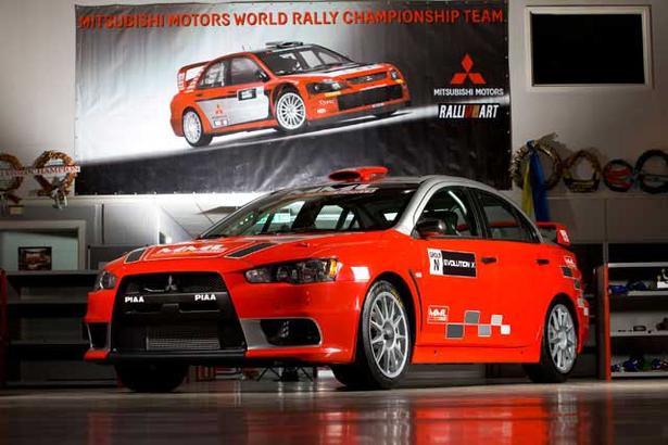 Alister McRae drives Mitsubishi Evo X WRC