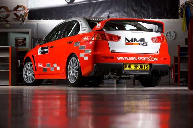 Mitsubishi Evo X Group N rally car