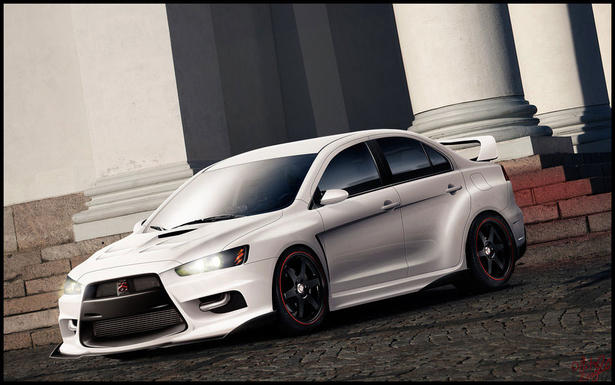 Mitsubishi Evo X Streamside