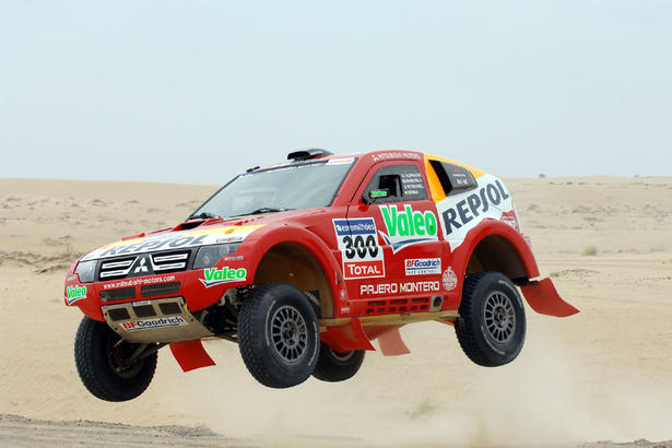 Repsol Mitsubishi Ralliart at 2008 Dakar Rally