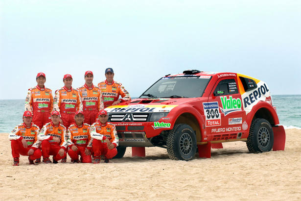 Repsol Mitsubishi Ralliart at 2008 Dakar Rally