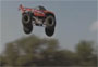 Monster Truck World Record Jump Crash Video