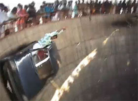 Nissan Wall of Death video