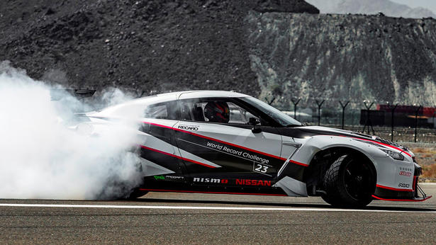 Nissan GT R Nismo Sets Fastest Drift World Record