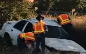 Video: Police Crashes, Bikers Laugh